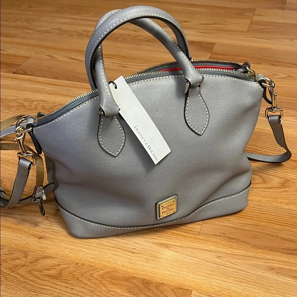 Dooney & Bourke Light Gray Satchel - Picture 1 of 1